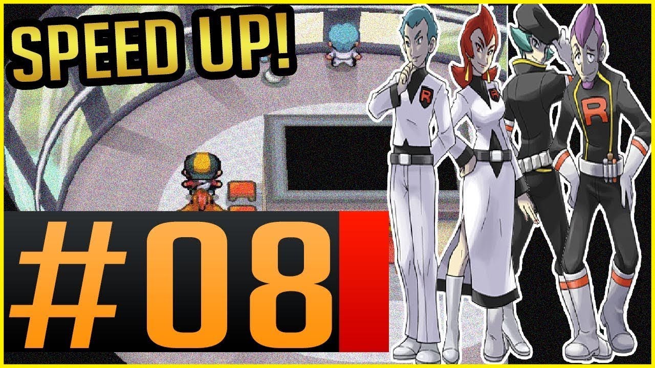 Pokemon SoulSilver Walkthrough Part 8 -  Team Rocket at Golden Rod City Radio Tower (SPEED UP)
