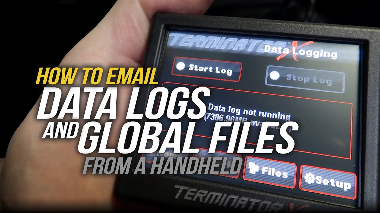 How To Email Datalogs and Global Files for Holley EFI and Terminator X