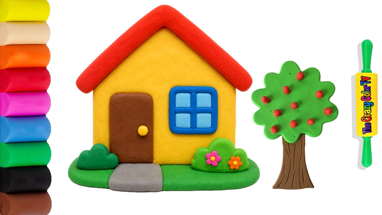 How to make Clay House, DIY Clay House for Kids, Clay Videos for Kids