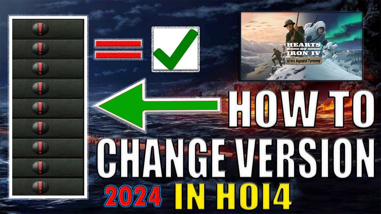 (HOI4) Game Version Change in Less Than 60 Seconds |  Easy HOI4 Tutorial