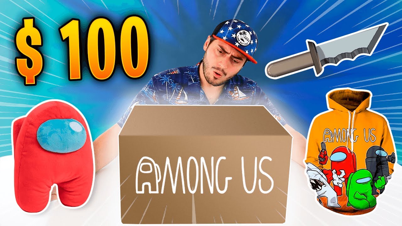 ABRI UMA CAIXA MISTERIOSA DE AMONG US !!