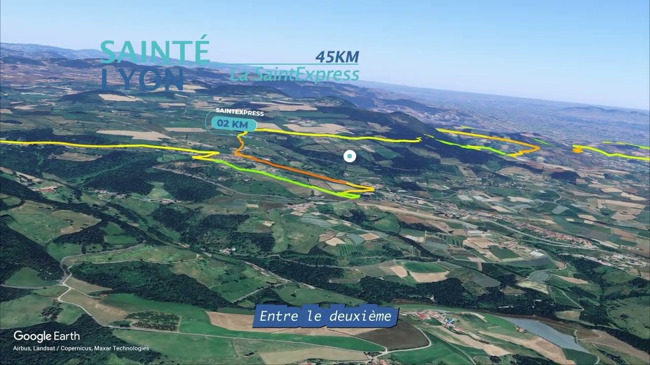 SaintéLyon 2025 : Le parcours de la SaintExpress (format maratrail 45 km)