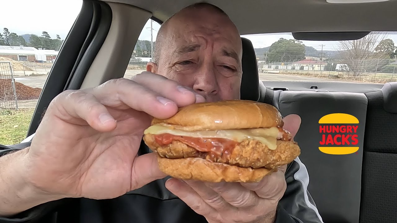 The Parmi Jack’s Fried Chicken Burger From Hungry Jack’s