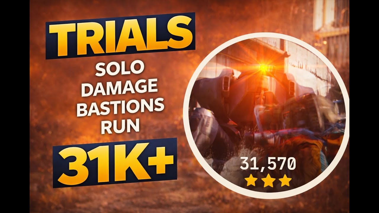 31K+ Solo Trials Damage Bastions Run | ARC Raiders