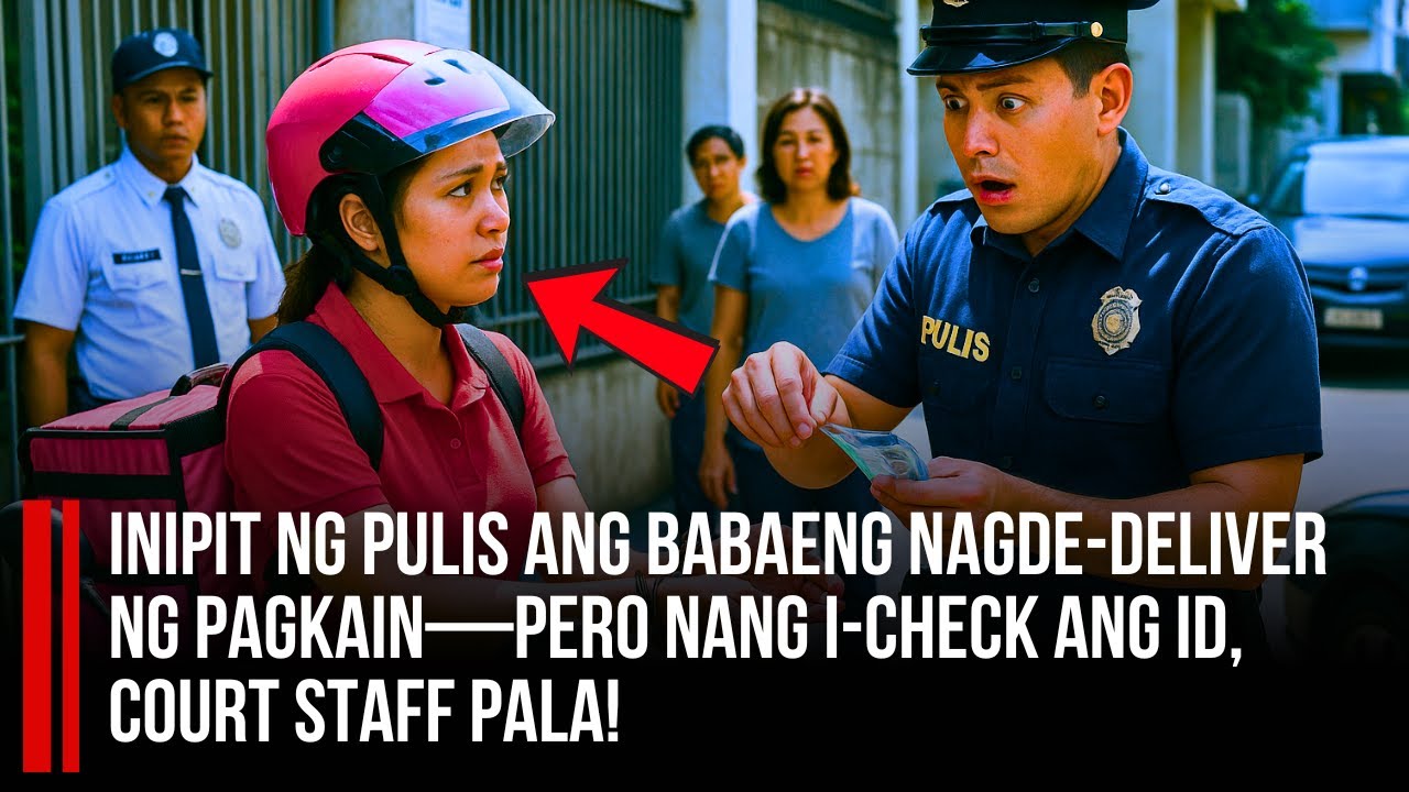 Inipit ng Pulis ang Babaeng Nagde-deliver ng Pagkain—Pero Nang I-check ang ID, Court Staff Pala!