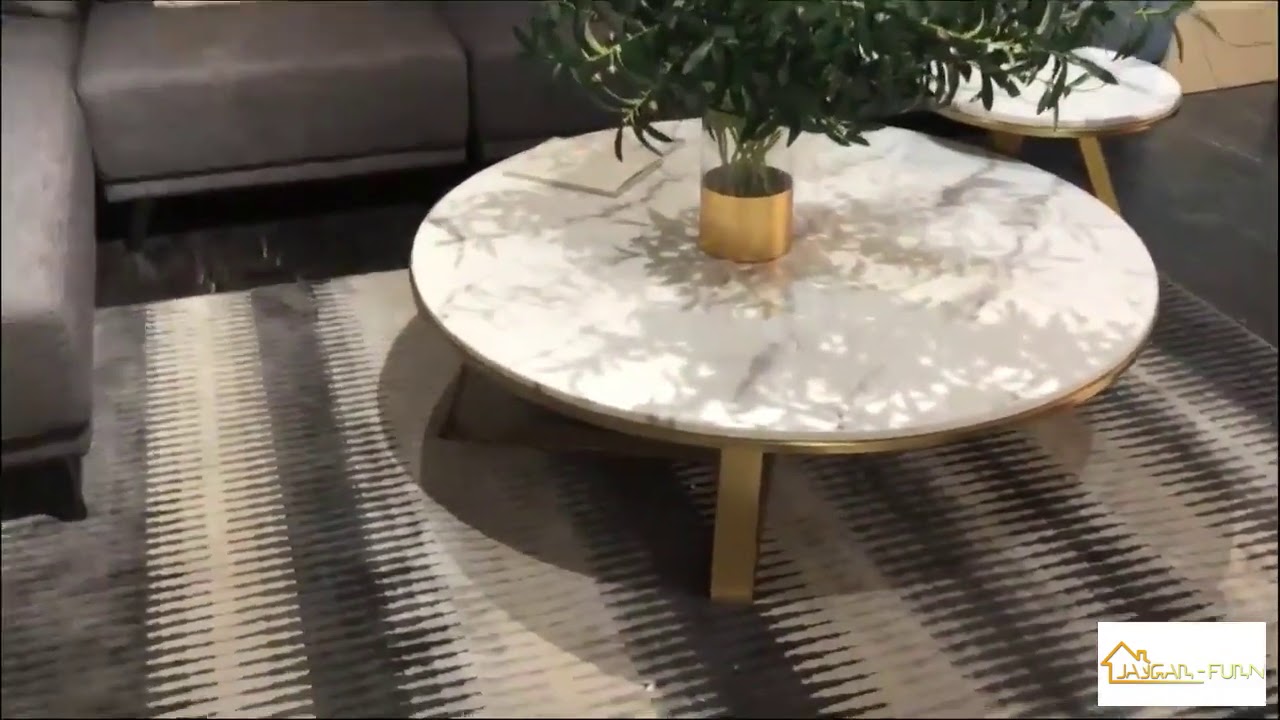Granite coffee table round design center table for living room