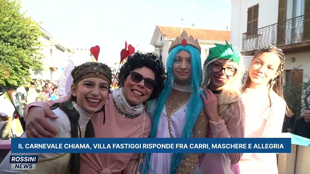 IL CARNEVALE CHIAMA, VILLA FASTIGGI RISPONDE FRA CARRI  MASCHERE E ALLEGRIA