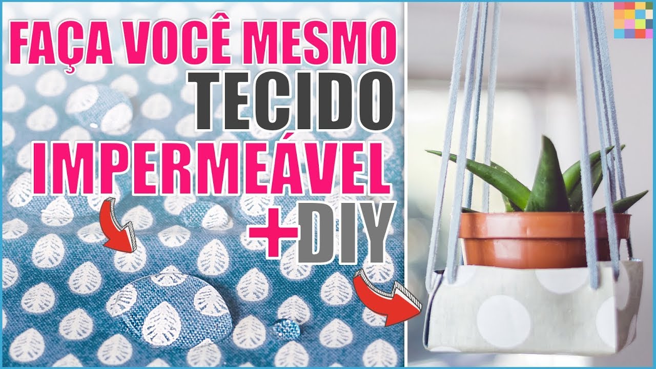 Tecido Impermeável ✂️ FAÇA VOCÊ MESMO + Suporte de Plantas DIY