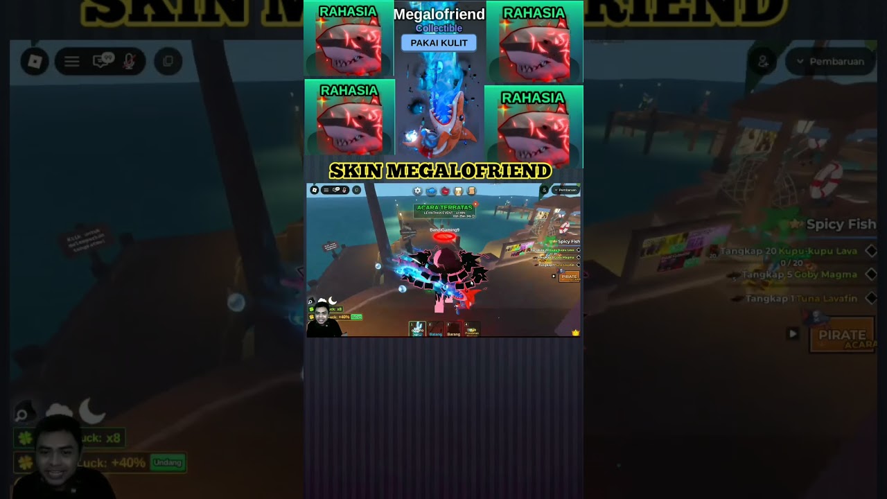CARA CLAIM SKIN MEGALODON GAMPANG BANGET !! FISH IT 