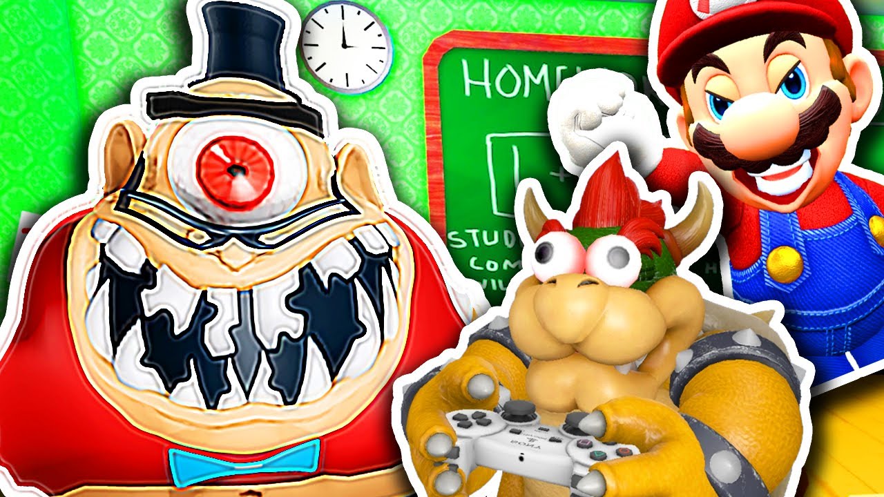 🤢📌 ESCAPE MR. STINKY with MARIO 🎓📚 Bowser Plays Roblox MR STINKY'S DETENTION Like PRO Ft. MARIO
