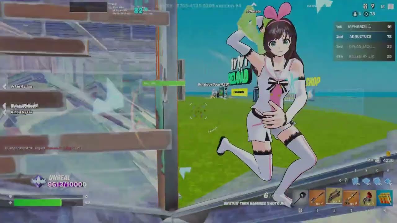 1v1v1v1 reload | Fortnite Keyboard ASMR with layered tapping