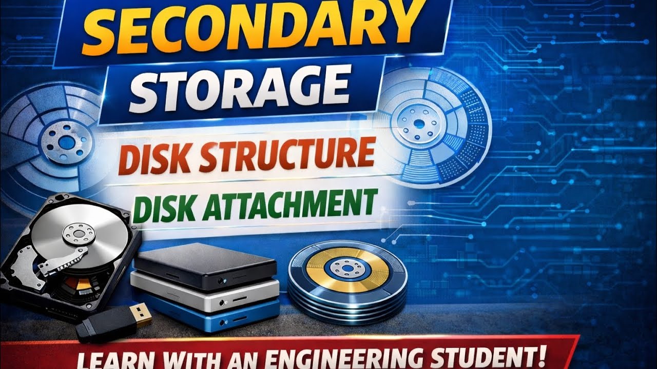 Secondary storage and Disk Attachment.