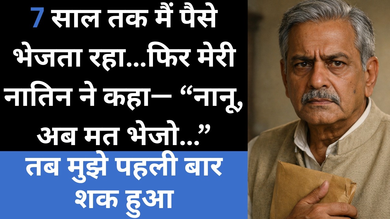 हर साल मैं दामाद को पैसे भेजता रहा, फिर एक दिन मेरी नातिन ने मुझे रोक दिया