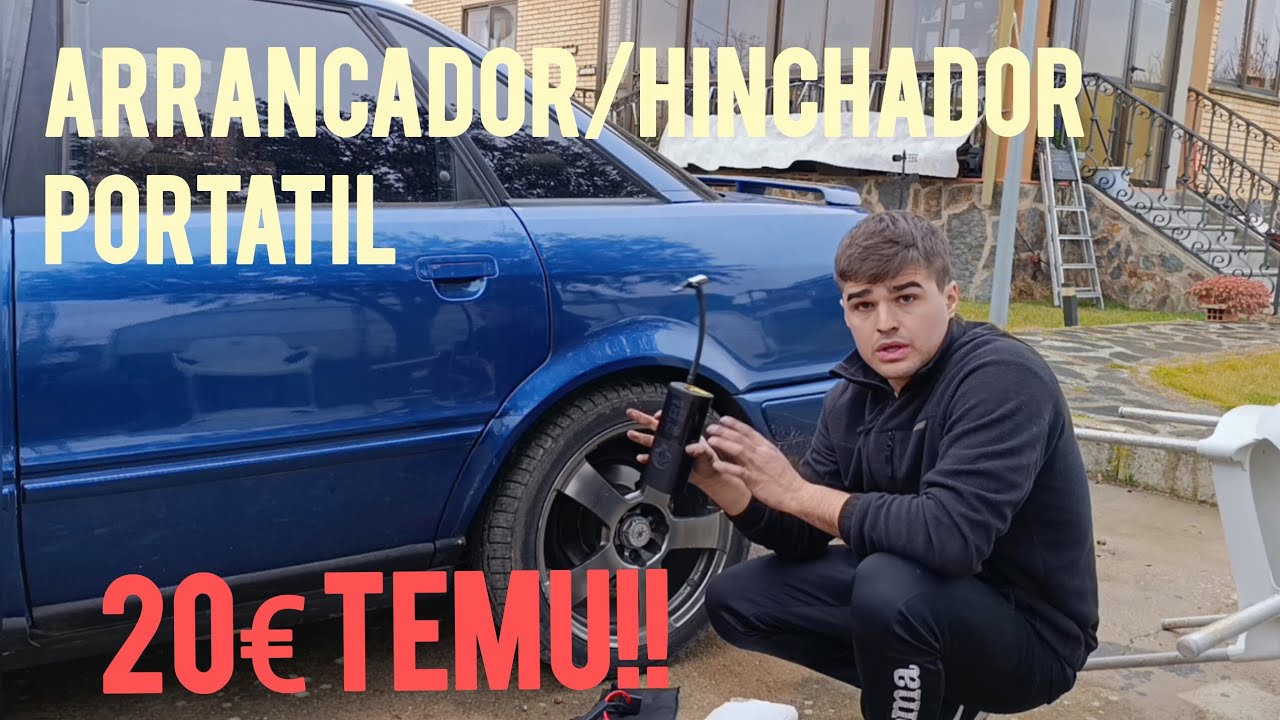 Hinchador y arrancador 2 en 1 PORTATIL TEMU!