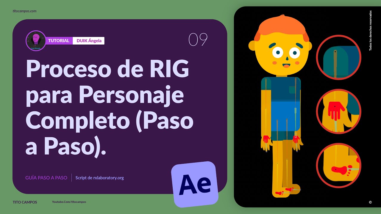 DUIK &Aacute;ngela | 09 | Proceso de RIG de Personaje Completo &ndash; Tutorial/Guia Paso a Paso en Espa&ntilde;ol