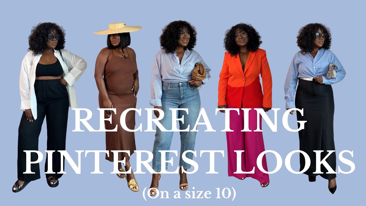 RECREATING PINTEREST OUTFITS ON A SIZE 10 | SPRING/SUMMER OUTFIT INSPO |HER MILLENNIAL CLOSET