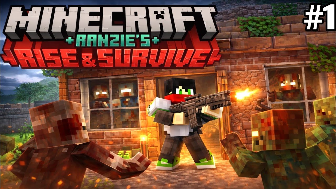 🔥 Rise And Survive  A Realist Zombie Apocalypse In Minecraft PE /Bedrock 🧟