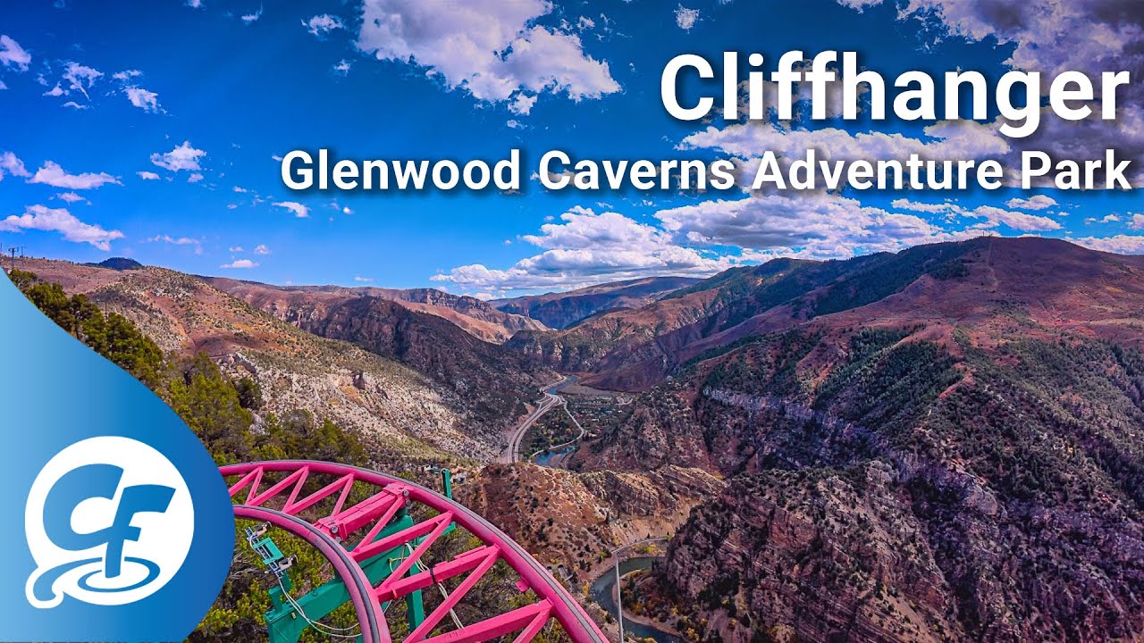 Cliffhanger front seat on-ride 5K POV Glenwood Caverns Adventure Park
