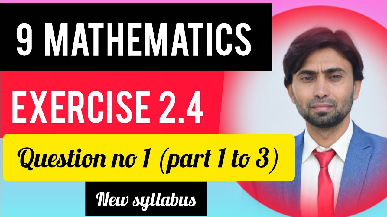 Math class 9th ( logarithm ) chapter no 2 Exercise 2.4 ( Question no 1 part 1 to 3 ) New syllabus