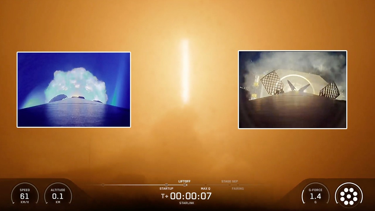 Blastoff! SpaceX launches Starlink satellites through California fog, nails landing