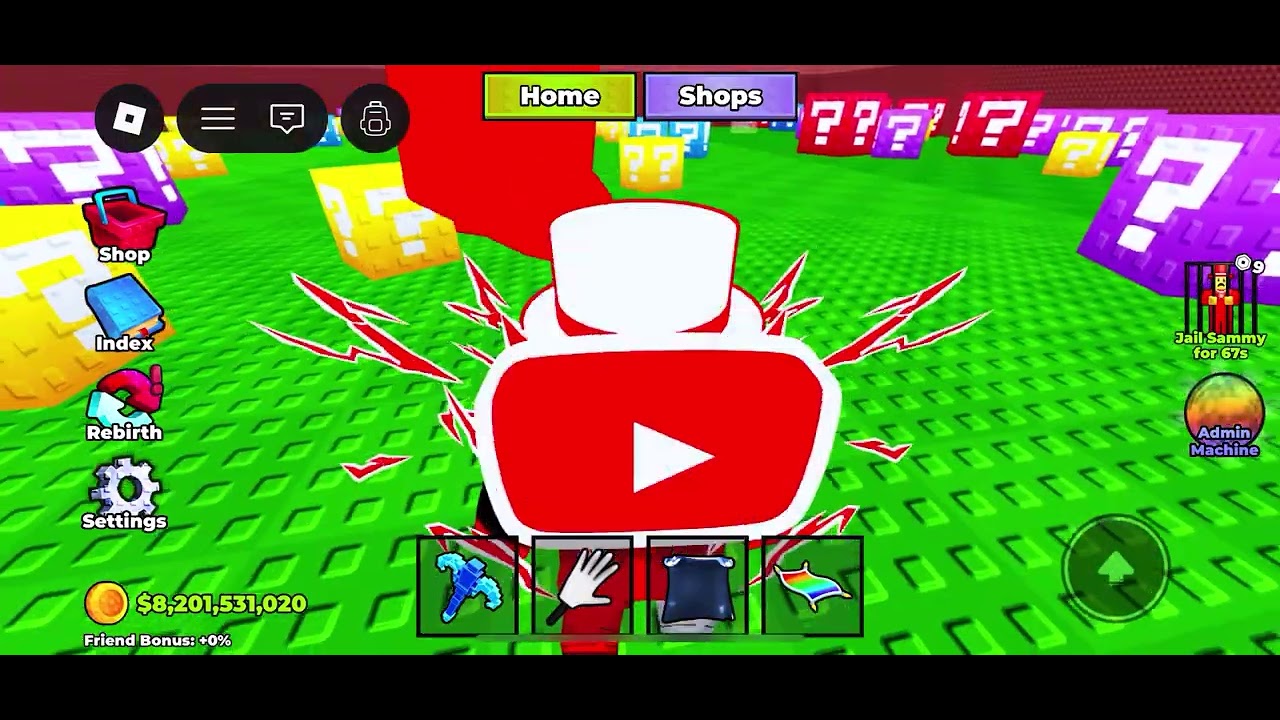 Break a lucky Block