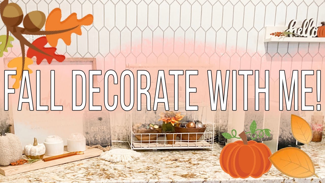 Coffee Bar Fall Decorate With Me | 2021 fall decorate with me