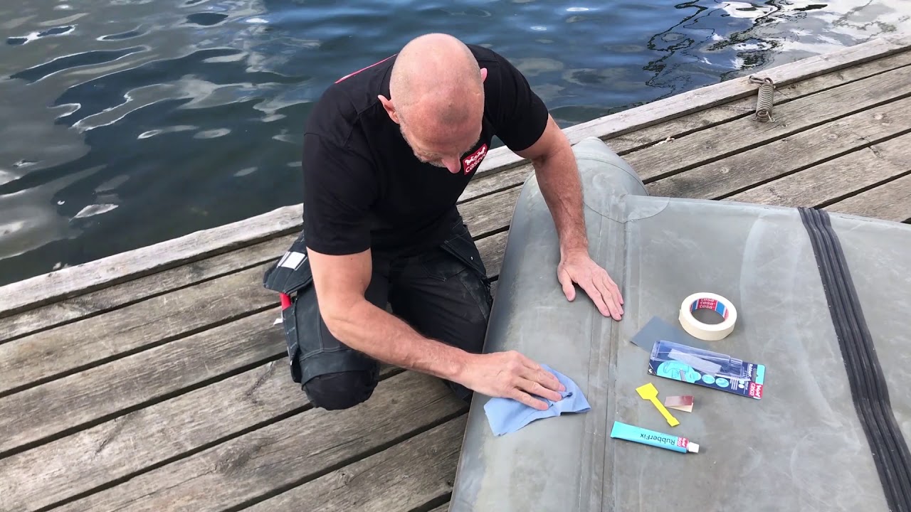 Laga gummbåten med Casco RubberFix