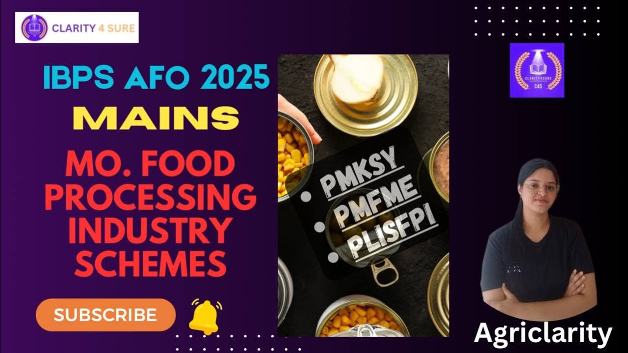 IBPS AFO IMPORTANT SCHEMES - MoFPI #ibpsafo #nabardgradeaexam