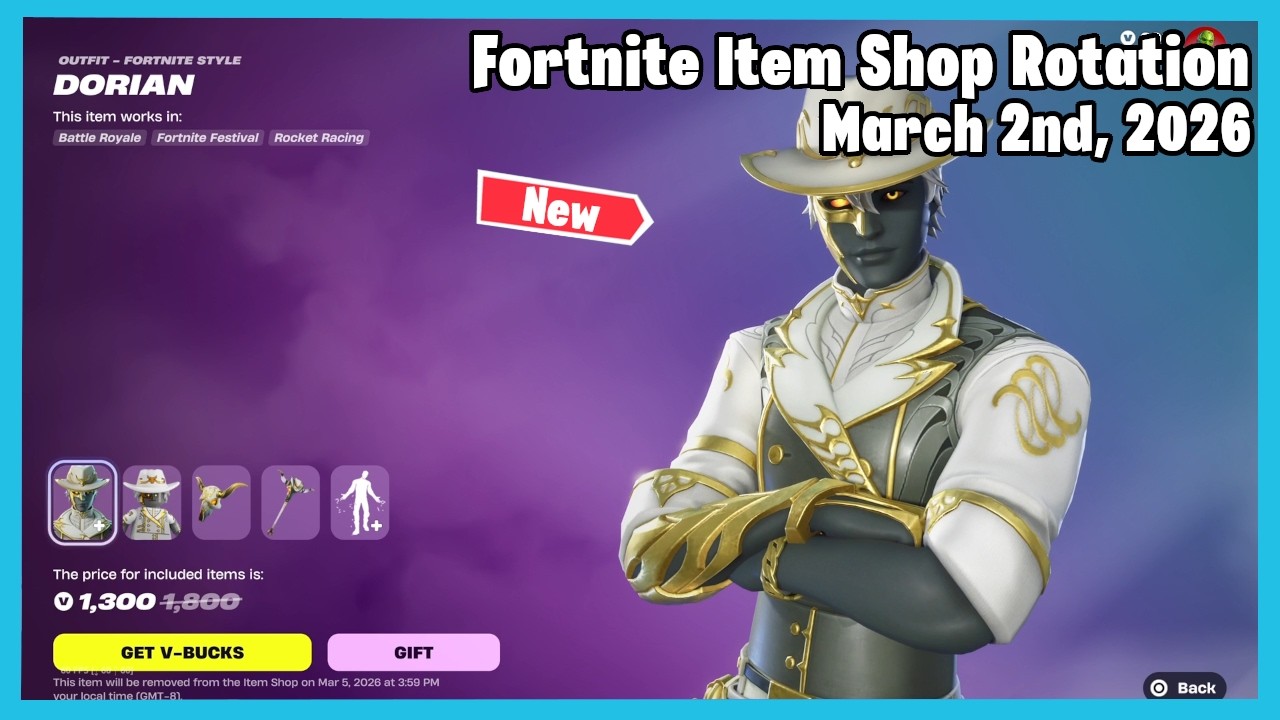 NEW Dawnbreak Duelist Bundle | Fortnite Item Shop Rotation Today - March 2nd, 2026