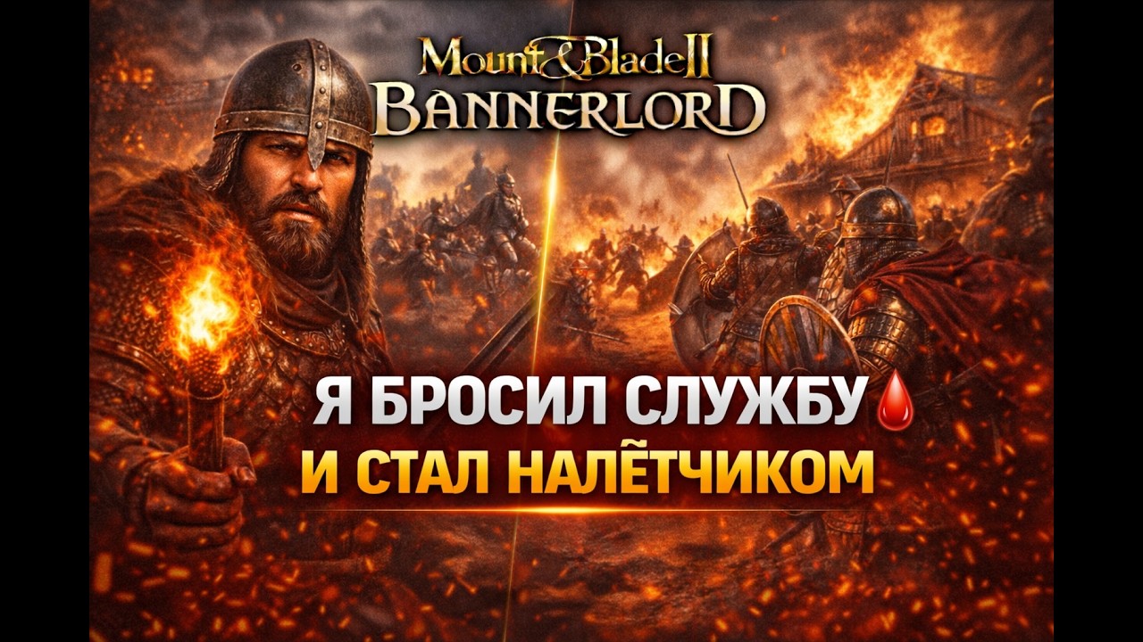 Mount & Blade II: Bannerlord — Я БРОСИЛ СЛУЖБУ 👑 И СТАЛ НАЛЁТЧИКОМ 🩸