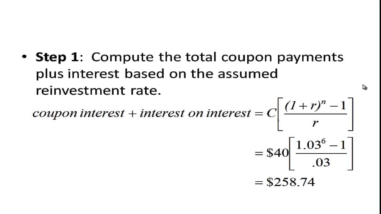 Total Return on a Bond