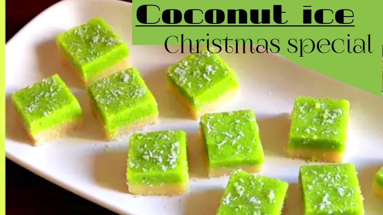 It's Amazing Just 10 Minutes Coconut Ice | Christmas Special Dessert | Homemade Sweet