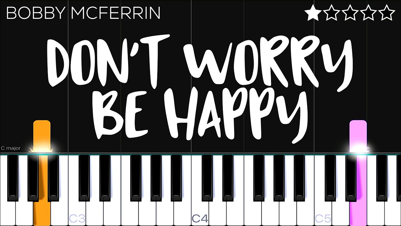 Bobby McFerrin - Don't Worry Be Happy | EASY Piano Tutorial