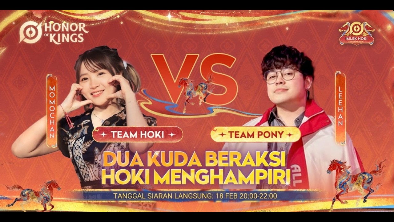 🔴[HONOR OF KINGS INDONESIA] IMLEK HOKI! TEAM PONY VS TEAM HOKI!!