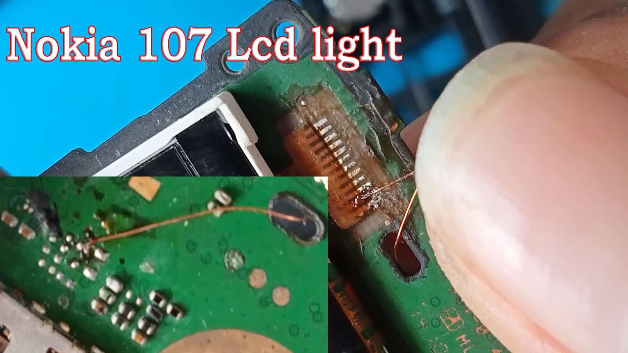 nokia 107 black lcd not light solution