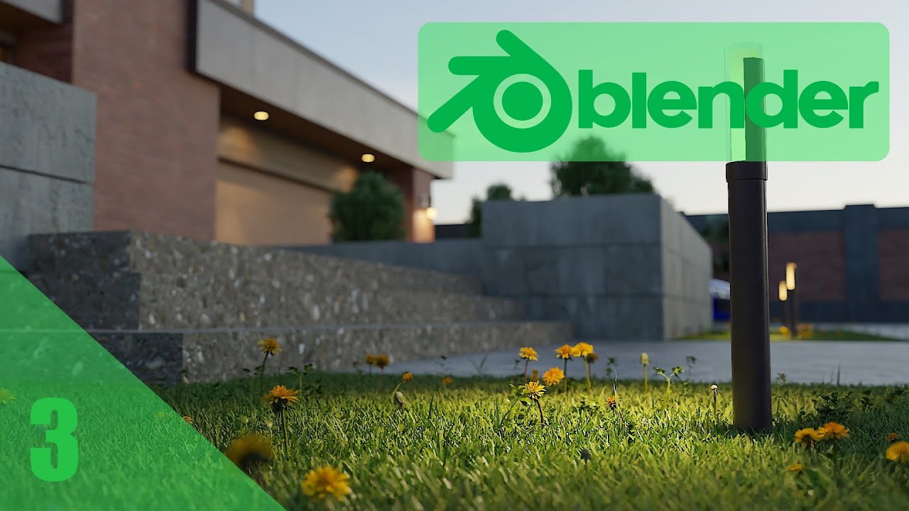 Architecture Visualization In Blender 2.82 - Part 3 (Ground Floor Roof)