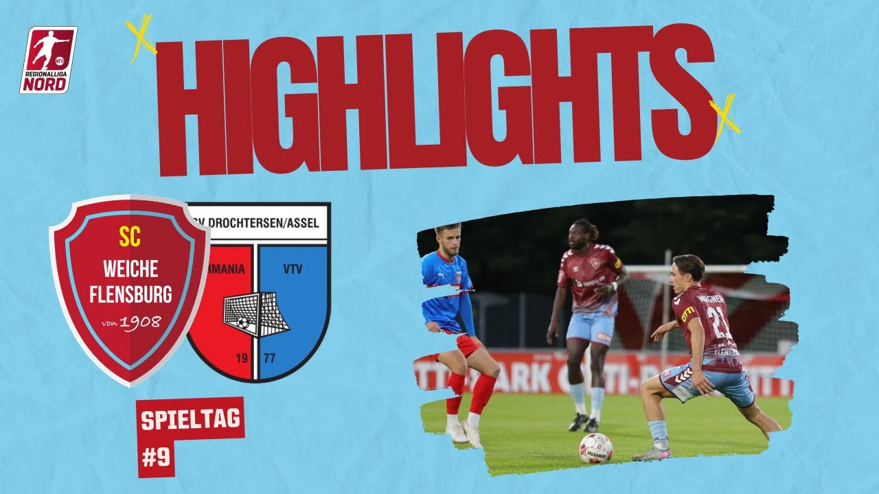 9. Spieltag Regionalliga Nord 25/26 | SC Weiche Flensburg 08 - SV Drochtersen / Assel | Highlights