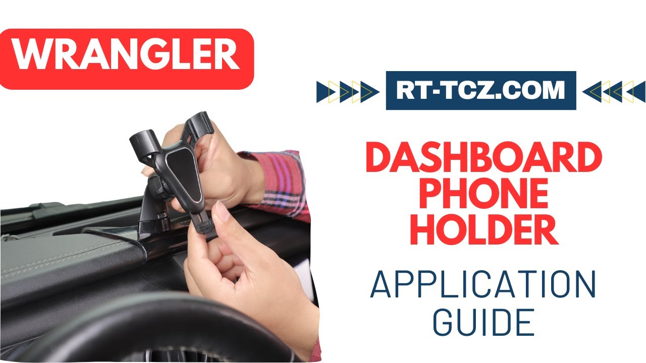 RT-TCZ | How to Install the Dashboard Phone Holder Mount for Jeep Wrangler