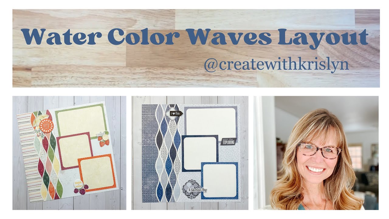 Макет альбома «Акварельные волны» с Крислин Маттей