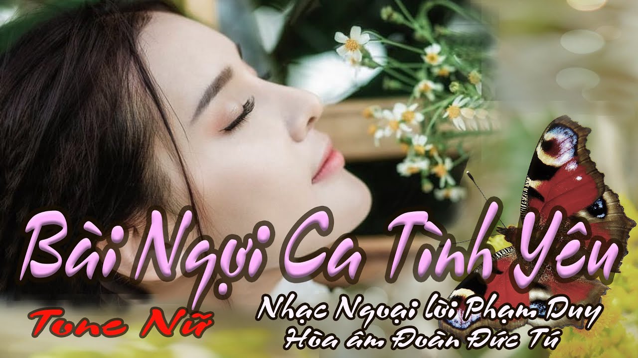 karaoke Bài Ngợi Ca Tình Yêu_ Nhạc Ngoại, lời Phạm Duy_ Hòa âm Đoàn Đức Tú_ Giọng Nữ
