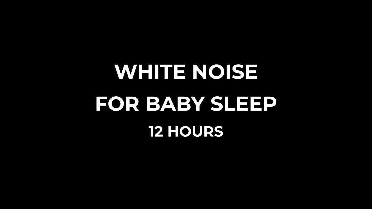 White Noise for Baby Sleep (12 Hours) | Black Screen | No Loop