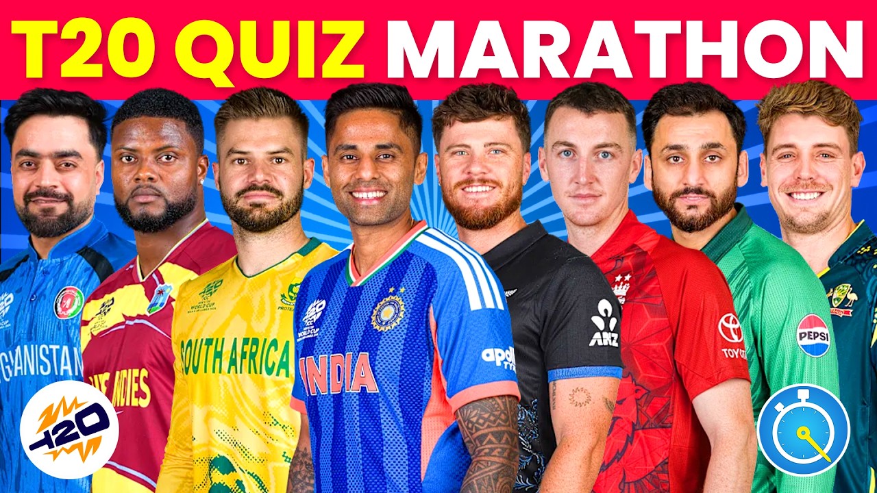 T20 World Cup Quiz Marathon 🏏🔥 | Ultimate ICC T20 World Cup Mega Challenge