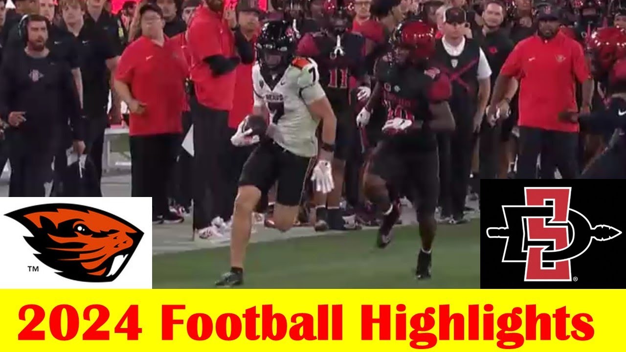 Oregon State vs San Diego State Football Game Highlights 9 7 2024