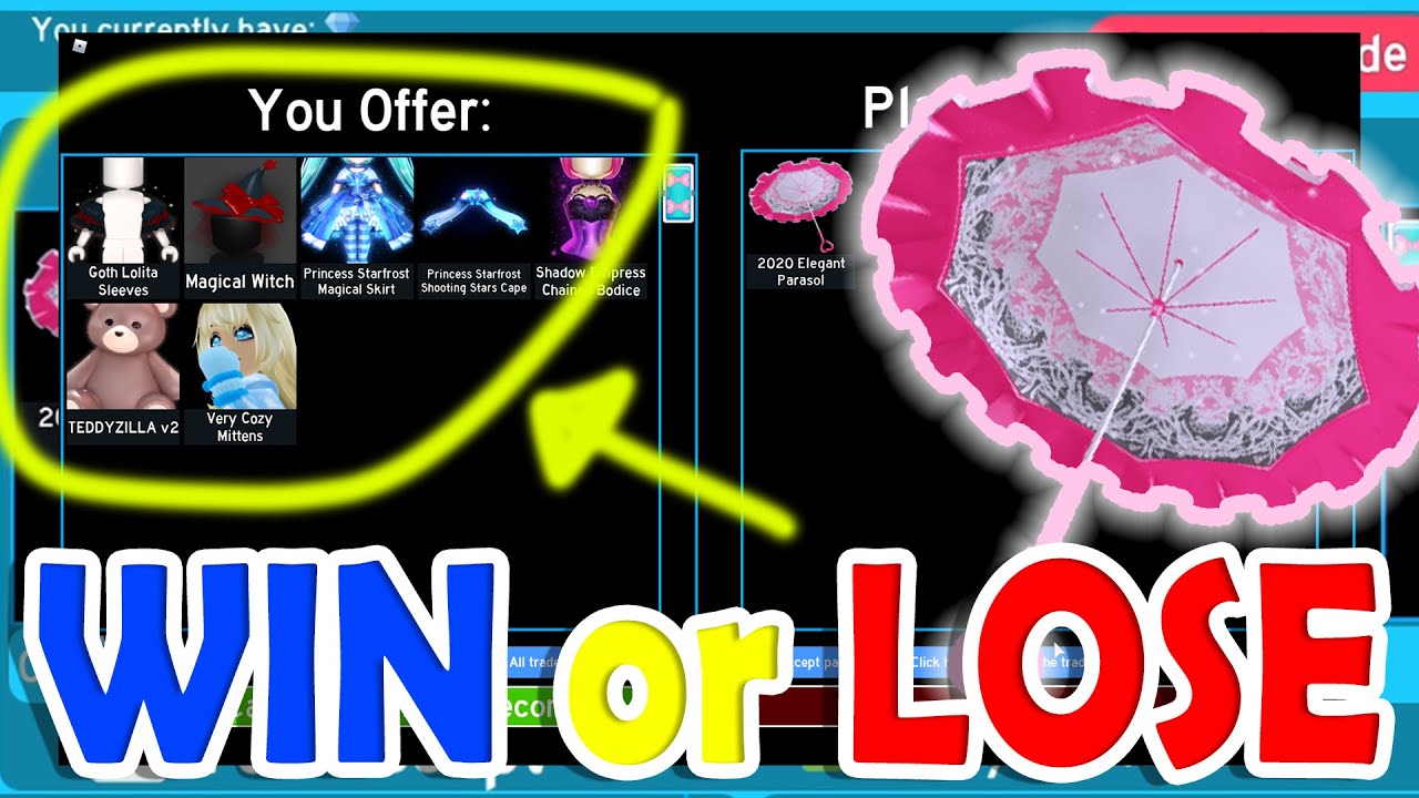 WHAT PEOPLE TRADE FOR ELEGANT PARASOL ⭐☂ | ROYALE HIGH | DALE CYRILLE