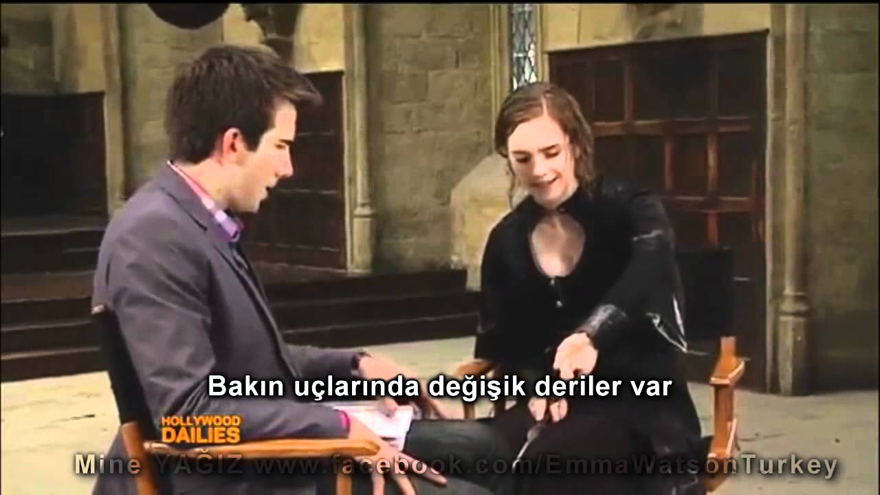 Emma Watson - Gringotts sahnesi çekiminde sette yapılan röportaj