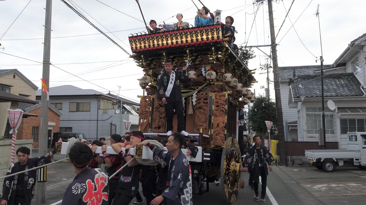 袋井まつり2025　金曜日　Version M　西町献瑞車　初日出陣