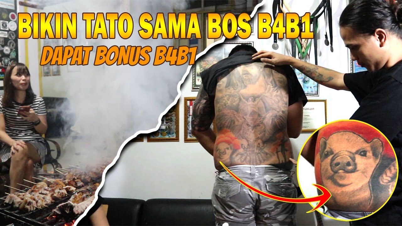 PENGUSAHA DAGING BABI HARUS TATO B4BI !!! | Freehand Tattoo