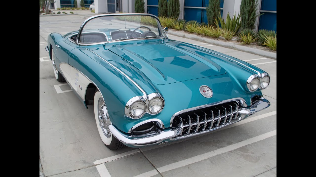 SOLD 1958 Regal Turquoise Corvette Convertible for sale by Corvette Mike