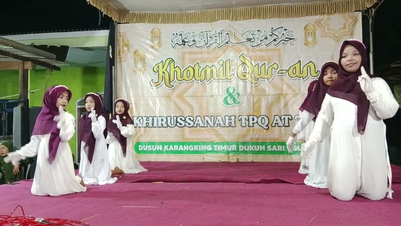 Tari kreasi TPQ AT TAQWA tari hadroh