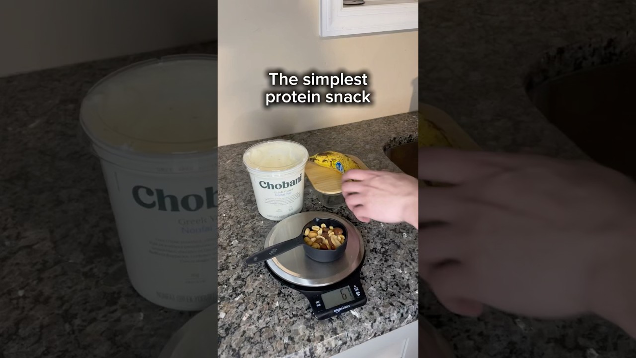 Quick n easy protein snack #greekyogurt #healthylifestyle  #bobbyapproved
